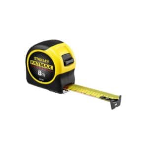 Stanley FatMax Blade Armor Magnetic Measure Tape 8 Metres 26ft 3 Rivet Metric Only - Yellow/Black