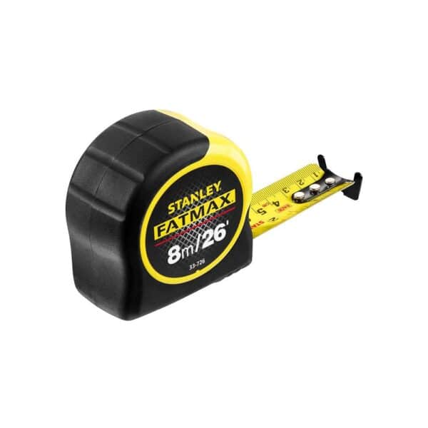 Stanley FatMax Blade Armor Magnetic Measure Tape 8 Metres 26ft Metric & Imperial - Yellow/Black - Image 3