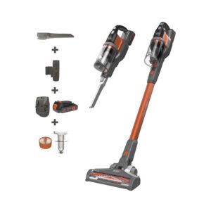 Black & Decker 18V 4-In-1 Cordless POWERSERIES Extreme Stick Vacuum Cleaner - Grey