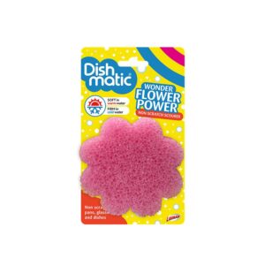 Dishmatic Wonder Flower Power Non Scratch Scrub Scourer - Multicolour