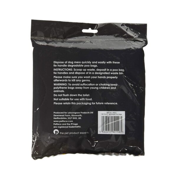 Petface Dog Poop Bags Degradable - 100 Pack - Image 2