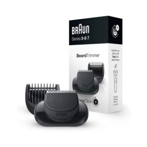 Braun EasyClick Beard Trimmer Attachment For Series 5 6 & 7 Electric Shaver - Black