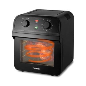 Tower Manual Air Fryer Oven With Rapid Air Circulation & 10 Preset Cooking Options 12 Litre - Black