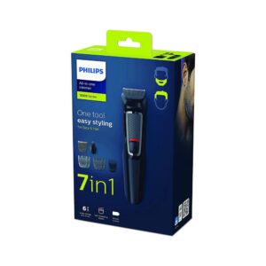 Philips Series 3000 All-In-One Trimmer Beard Hair And Nose Multi Grooming Kit With 7 Attachments – Black