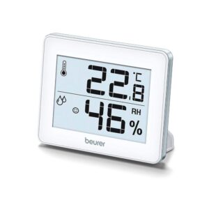 Beurer Thermo Hygrometer Indoor Climate Control Monitor Temperature & Humidity - Silver