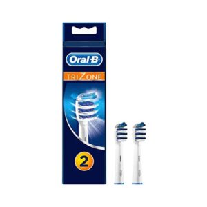 Oral-B Trizone Toothbrush Heads Replacement Refills 2 Pack – White And Blue