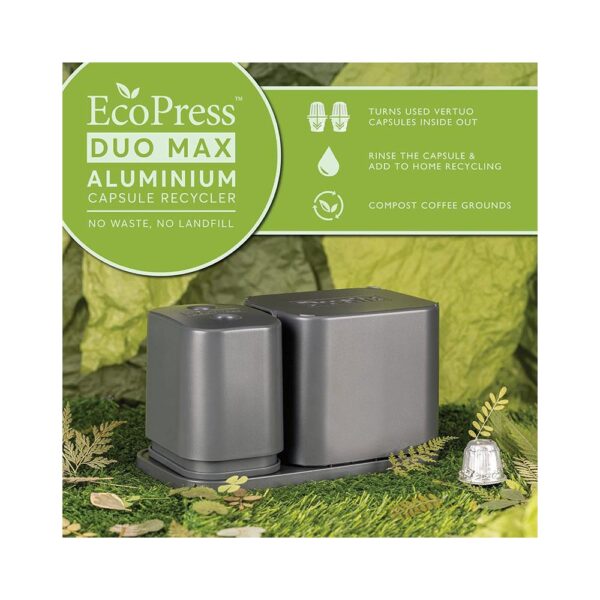 Dualit EcoPress Duo Max Aluminium Coffee Pod Capsule Recycling Tool - Grey - Image 2