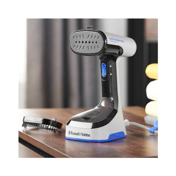 Russell Hobbs Steam Genie Easy Store Handheld Clothes Steamer 1500W 150ml - Black/White - Image 6