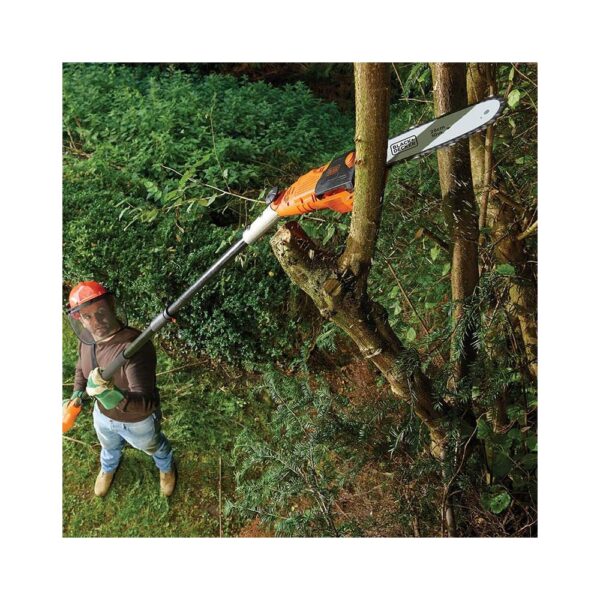 Black & Decker Electric Corded Pole Saw 25cm 800 W 240V - Orange - Image 3