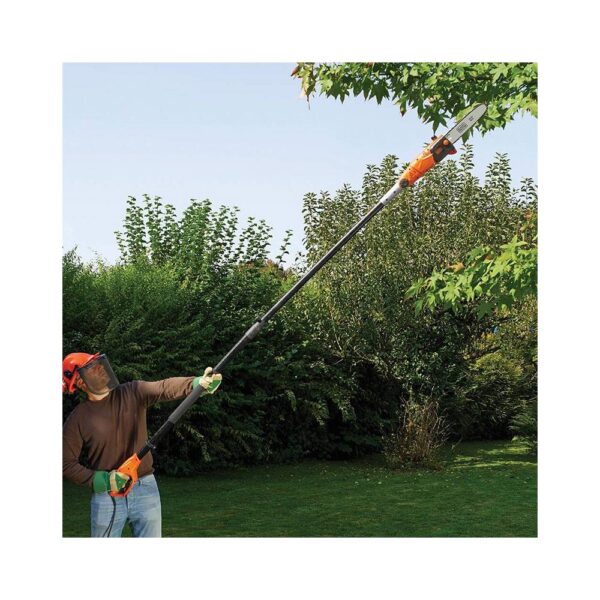 Black & Decker Electric Corded Pole Saw 25cm 800 W 240V - Orange - Image 5