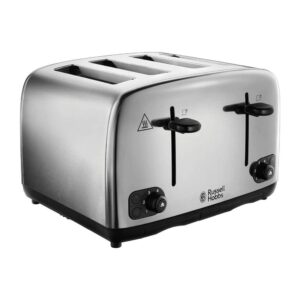 Russell Hobbs Adventure 4 Slice Toaster Brushed And Polished Stainless Steel 1700 W – Silver