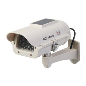 Silverline Dummy CCTV Camera with LED Solar Powered