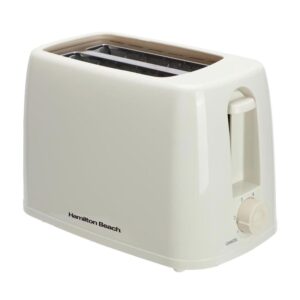Hamilton Beach Essential 2 Slice Toaster 6 Browning Levels Plastic 650W – Cream