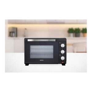 Daewoo Electric Oven with Adjustable Temperature Control Stainless Steel Glass 1300 W 23 Litre – Black