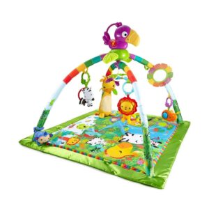 Fisher-Price Rainforest Music & Lights Deluxe Gym Baby Playmat – Multicolour