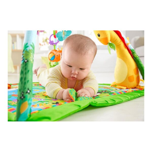 Fisher-Price Rainforest Music & Lights Deluxe Gym Baby Playmat - Multicolour - Image 11