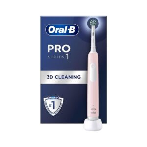 Oral-B Pro 1 Electric Toothbrush With 3D Cleaning & Gum Pressure Control – Pink