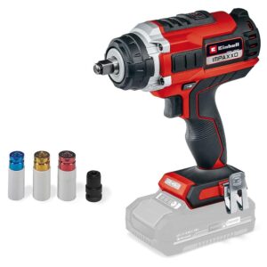 Einhell Power X-Change IMPAXXO 18/400 Cordless Impact Wrench Body Only – Red/Black