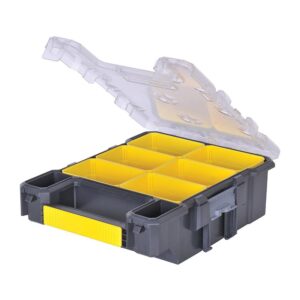 Stanley Fatmax Small Organiser With Metal Latch & 6 Removable Cups – Black/Yellow