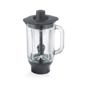 Kenwood Thermoresist Glass Blender Attachment With Stir Stick 1.6 Litres – Black
