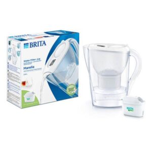 Brita Marella Water Filter Jug 2.4 Litres With 1 x Maxtra PRO All-in-1 Filter Cartridge – White