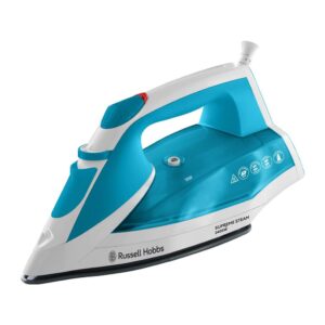 Russell Hobbs Supreme Steam Traditional Iron 2400W 300ml Water Tank – White & Blue