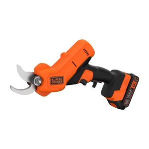 Black & Decker POWERCONNECT 18V Power Pruner With 25mm Cutting Capacity 1 x 2Ah Battery & Charger – Orange/Black