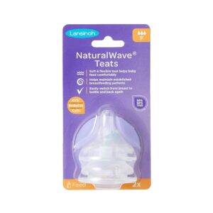 Lansinoh NaturalWave Fast Flow Teats 2 Pack – Transparent