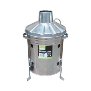 Draper Galvanised Mini Incinerator 15 Litre – Silver