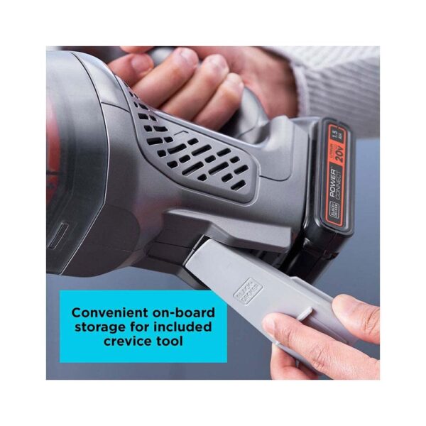 Black & Decker 18V Power Connect Dustbuster Cordless Handheld Vacuum Cleaner - Dark Grey/Orange - Image 6