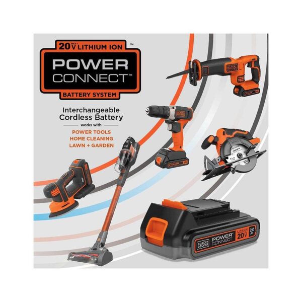 Black & Decker 18V Power Connect Dustbuster Cordless Handheld Vacuum Cleaner - Dark Grey/Orange - Image 7