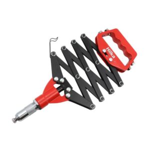 Hilka Tools 32 Inch Lazy Tong Riveter With Extending Arms – Red/Black