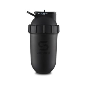 ShakeSphere Tumbler Protein Shaker Bottle 700ml – Matte Black