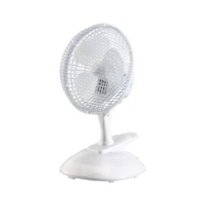 Draper 6 Inch Clip-On Desk Fan 15W 230V – White