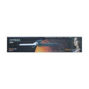 Omega CT-310 Hair Curler Slim Tong 200 Degrees Ceramic Coating Barrel Size 10mm – Black