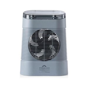 Dreamland Silent Power Protection Portable Fan Heater 2200W With 4 Heating Modes – Grey