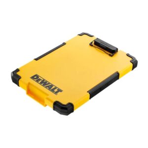 Dewalt TSTAK Clipboard Organiser LED Light Internal Pouch Metal Clip – Yellow/Black