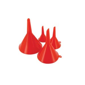 Silverline Funnel 50mm 75mm 100mm 120mm 4 Pieces Set – Red