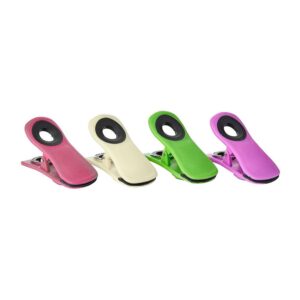 KitchenCraft Chunky Magnetic Memo Clips For Food Bag Sealers Set of 4 – Multicolour