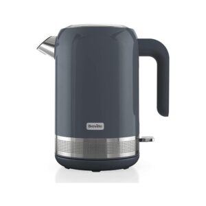 Breville High Gloss Electric Jug Kettle Fast Boil Stainless Steel 3000W 1.7 Litres – Grey