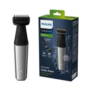 Philips Bodygroom Series 5000 Body Groomer With 4 Attachments Rechargeable Showerproof – Black