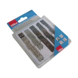 Hilka Tools Jigsaw Blade Set Universal Suitable For Wood Plastic & Metal – 10 Piece