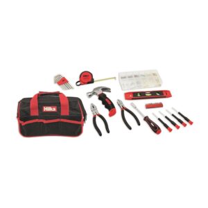 Hilka Tools Professional Home Tool Kit In Bag 30 Piece – Red