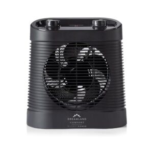 Dreamland Silent Power Comfort Fan Heater With 4 Heating Modes Antifreeze Function 2100W – Black