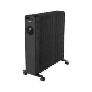 Igenix Digital Oil Filled Radiator Heater With 3 Heat Settings & Remote Control 2500W – Black