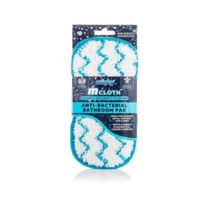 Minky Microfibre Cloth Anti-Bacterial Bathroom Cleaning Pad Scourer – Blue