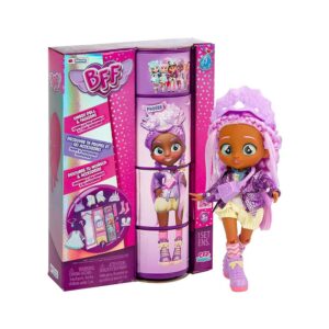 BFF By Cry Babies Series 1 Phoebe Collectible Fashion Doll With Long Hair & 9 Accessories – Multicolour