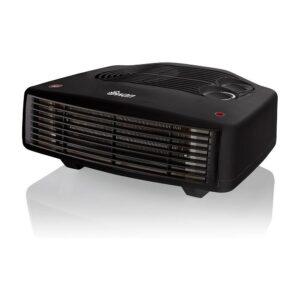 Swan Horizontal Fan Heater 3000W With 2 Heat Settings Adjustable Thermostat Overheating Protection – Black