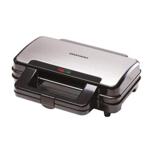 Daewoo Deep Fill 4 Slice Sandwich Maker 900W – Silver/Black