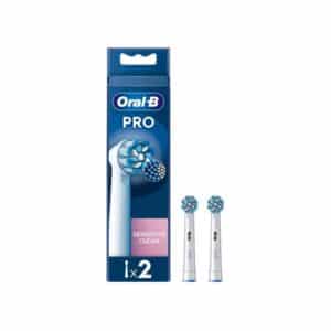 Oral-B Pro Sensitive Clean X-Filaments Replacement Toothbrush Head Pack of 2 – White